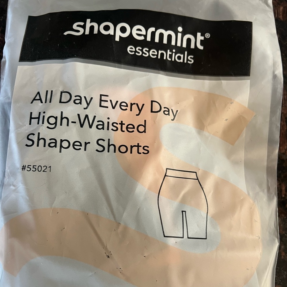 Shapermint high waisted shaping shorts.